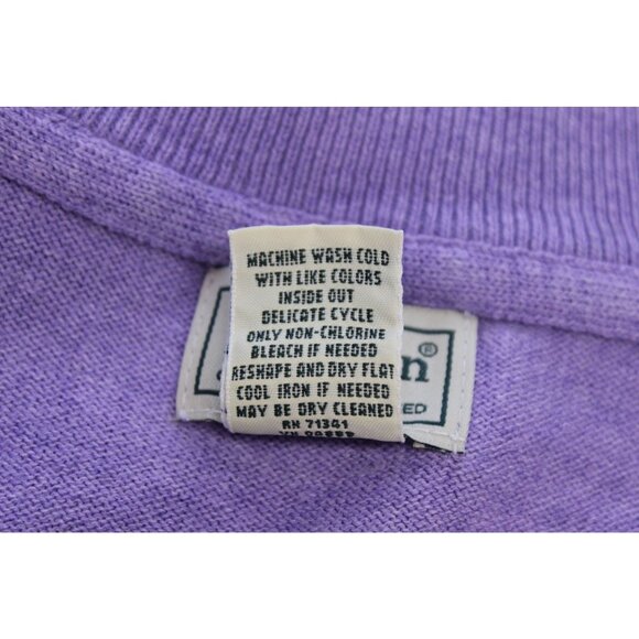 LL‎ Bean Vintage 1/4 Zip Mock Neck Pullover Men’s Size XL Cashmere Blend - Picture 10 of 11